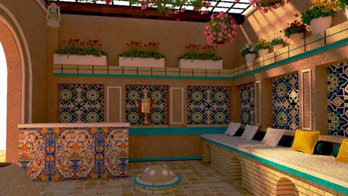 اجاره اقامتگاه سنتی عمارت عندلیبان یزد