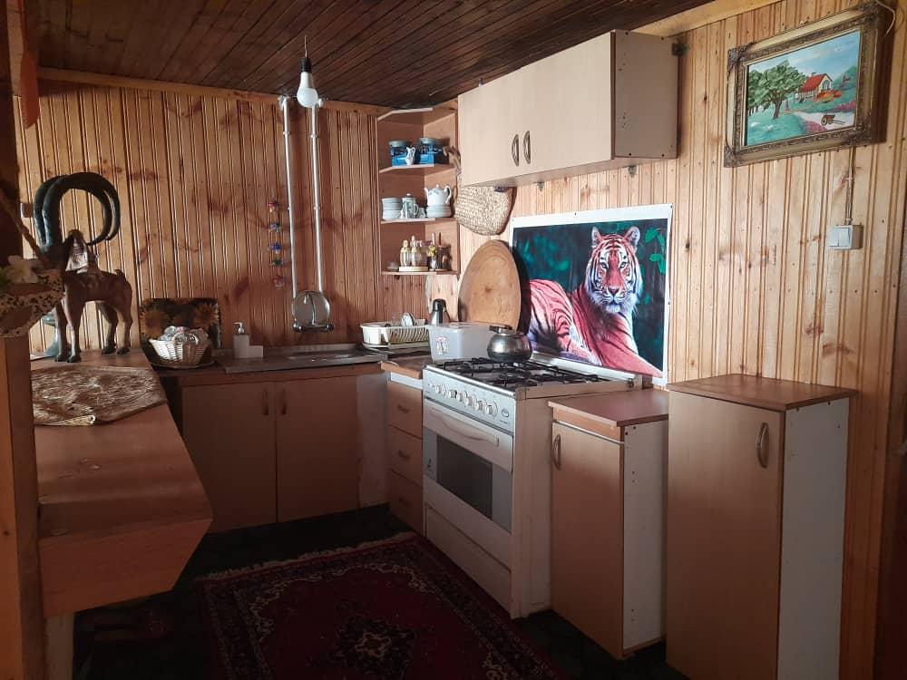 کلبه چوبی تالش درییلاق سوباتان چشم انداز زیبا