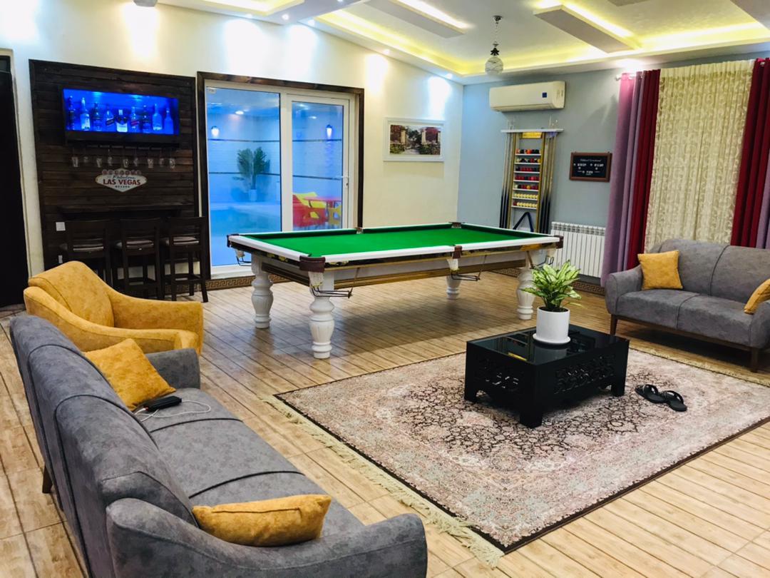 ویلای استخردار با میز بیلیارد در انزلی