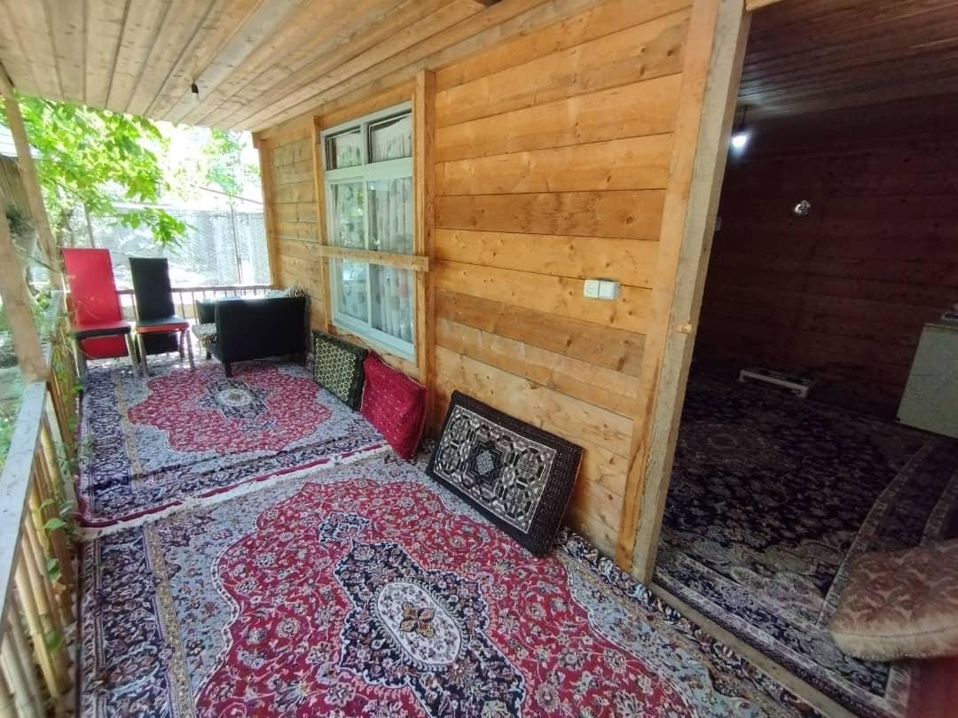 ویلای چوبی تراس دار روستای تاسکوه