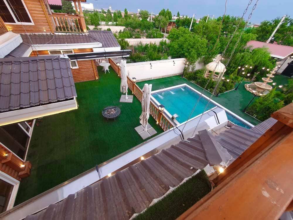 اجاره ویلا 6 خوابه مستر با استخر در کردان