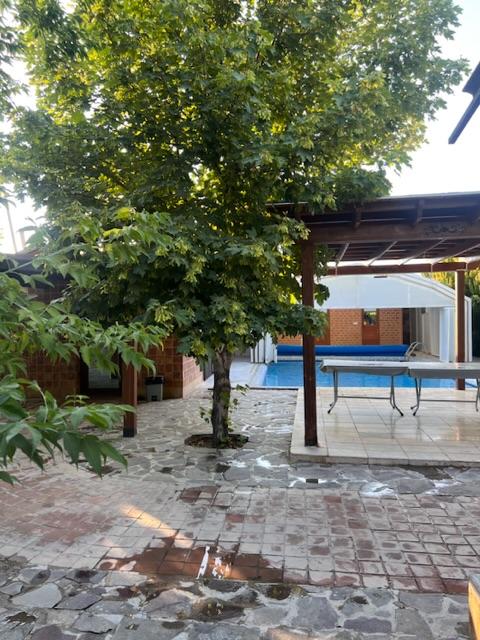 کلبه چوبی با استخر آب گرم در خان زنیان