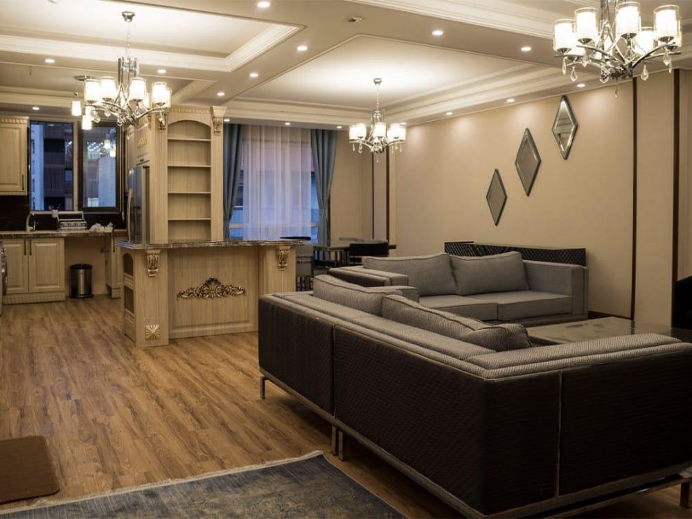 آپارتمان مبله لوکس در تهران سه خواب