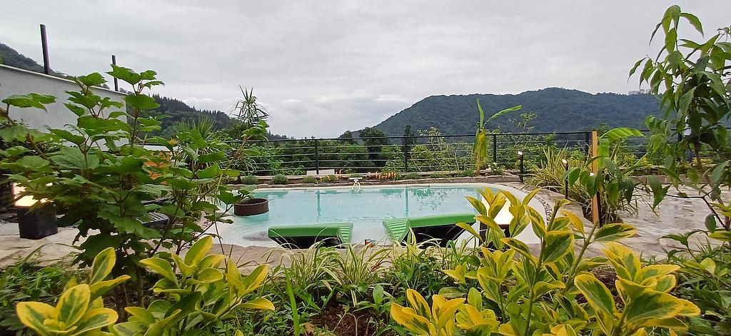 کلبه جنگلی آئورا با استخر ساحلی