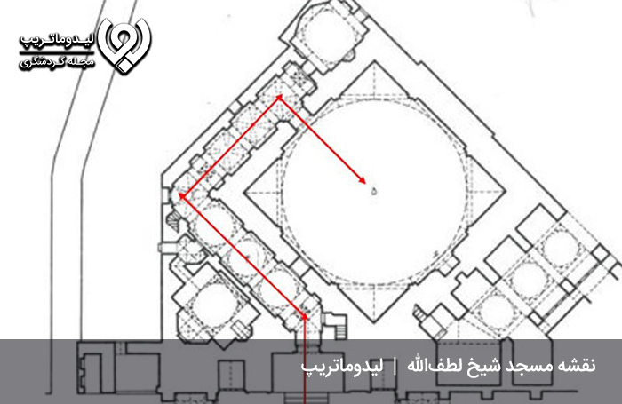 پلان-معماری-مسجد-شیخ-لطف-الله